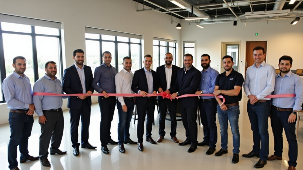 Inauguración del hub de innovación en Roldán en 2023
